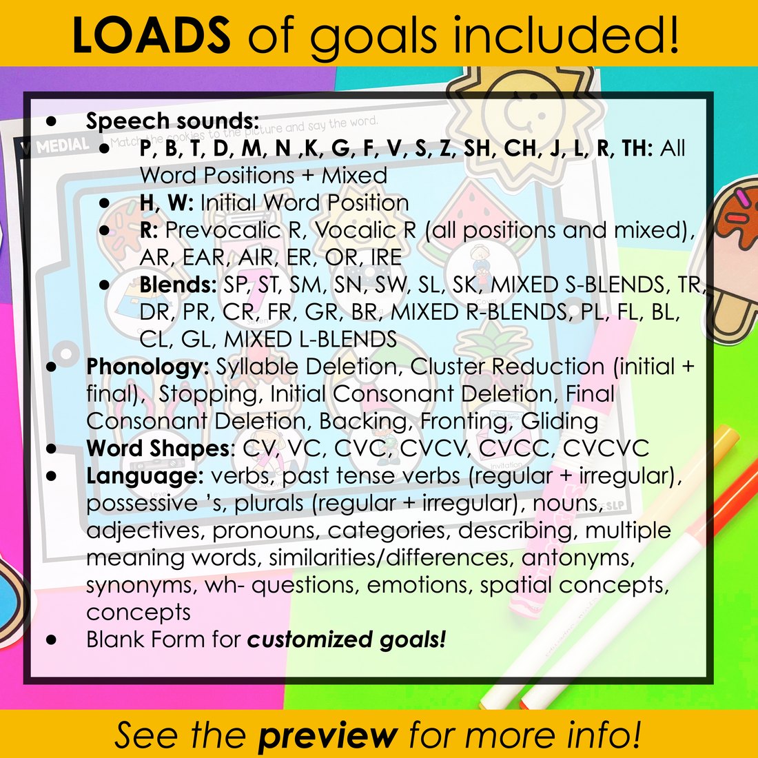 Summer say and play activity for speech therapy – image 4