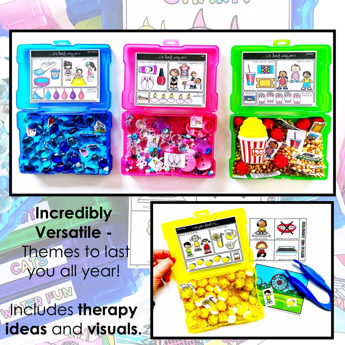 Themed Sensory Bins 2.0 for speech therapy – image 2