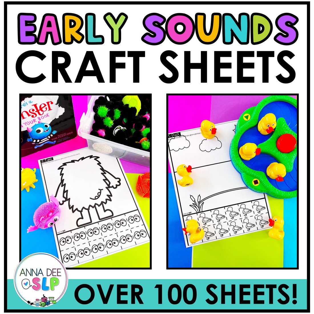 Early Sounds Craft Sheets for speech therapy