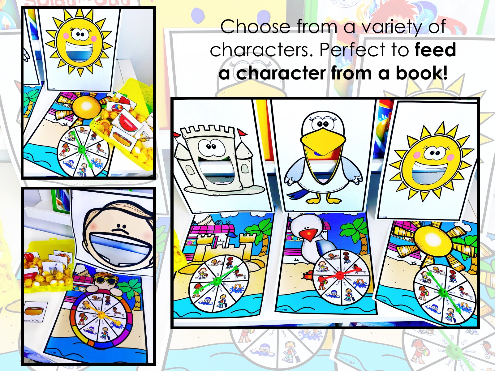 Summer Feed and Move Game for speech therapy preview page 3
