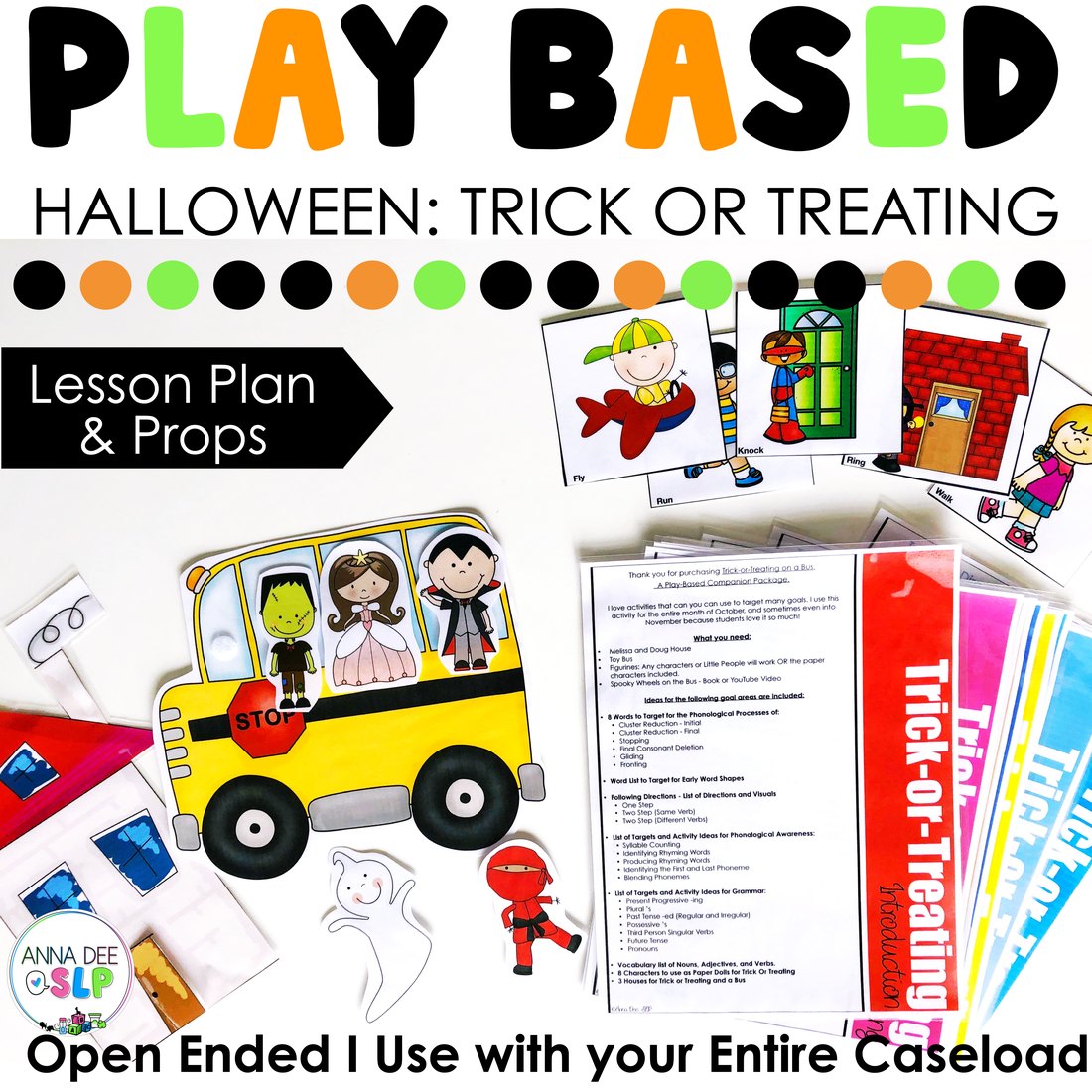 Halloween Play Based Activity for speech therapy