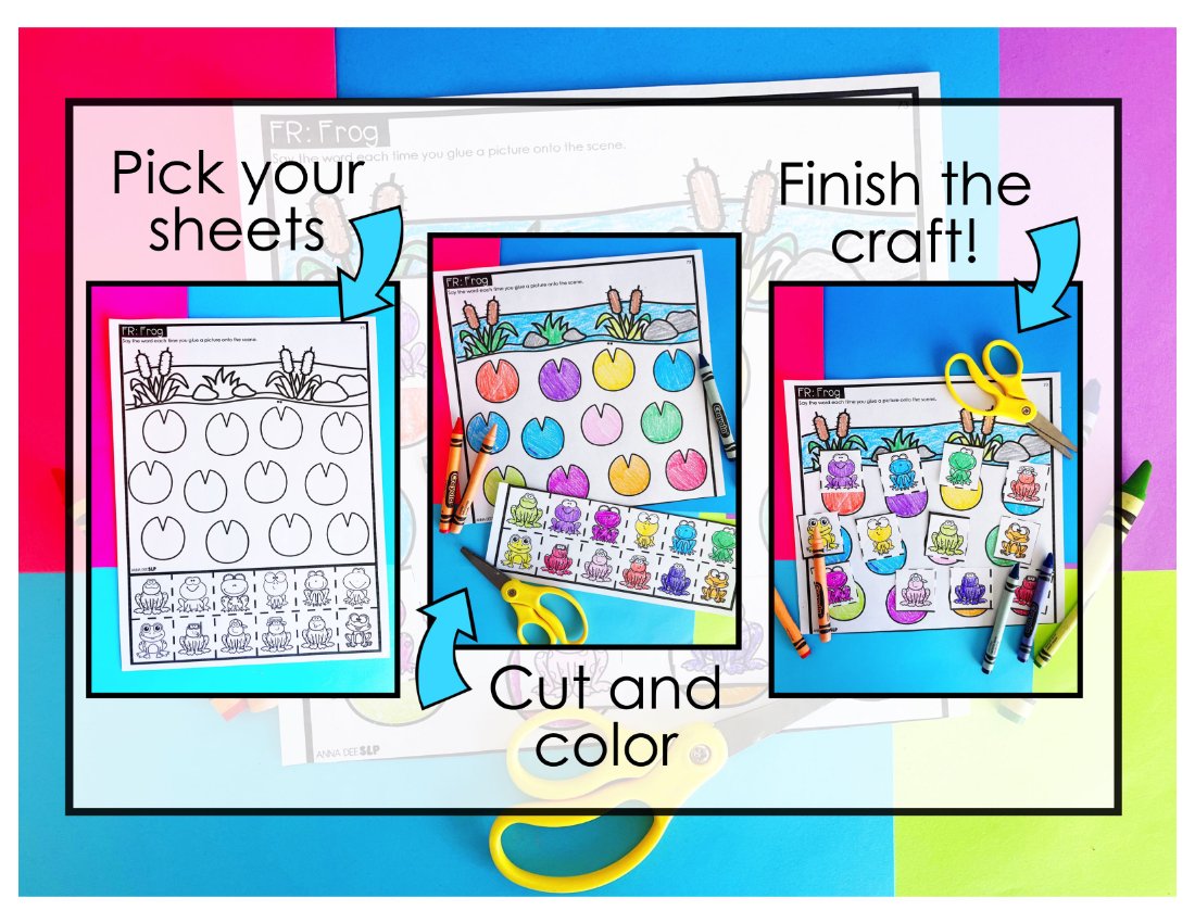 Blends Craft Sheets for speech therapy preview page 2