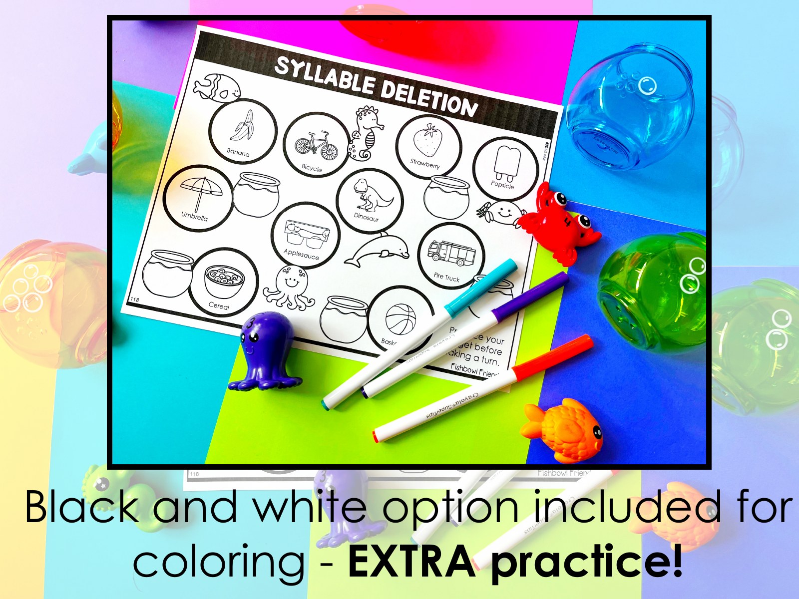 Fishbowl Friends Toy Companion for speech therapy preview page 5