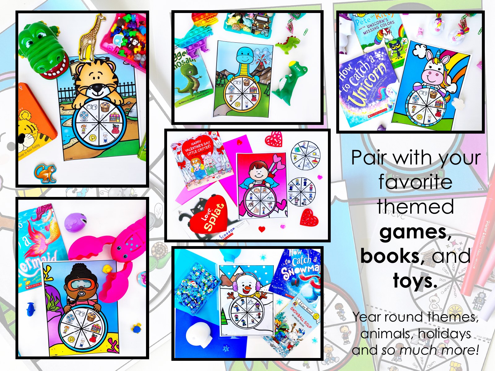 Spinner Crafts for speech therapy preview page 4