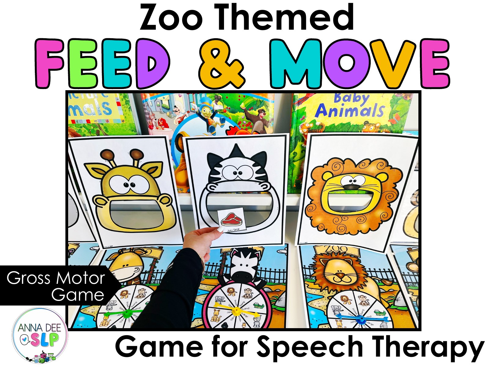 Zoo Interactive Feeding Game for speech therapy preview page 1