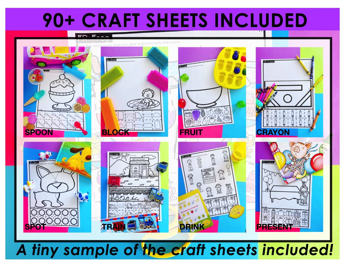 Blends Craft Sheets for speech therapy preview page 6