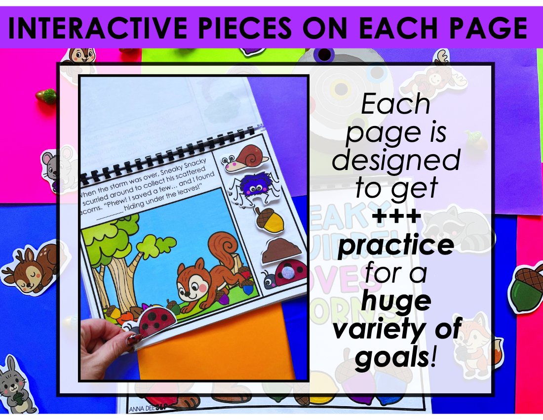 Sneaky Snacky Squirrel Story and Game Bundle for speech therapy preview page 4