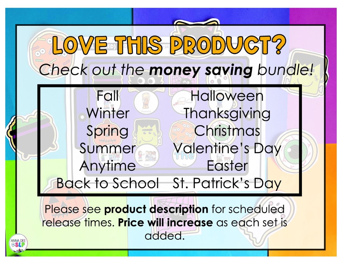 Halloween say and play activity for speech therapy preview page 9