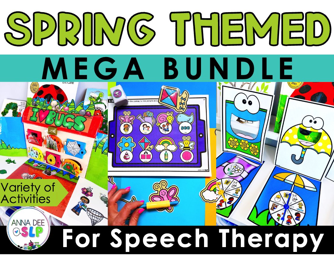 Spring Activities Bundle for speech therapy preview page 1