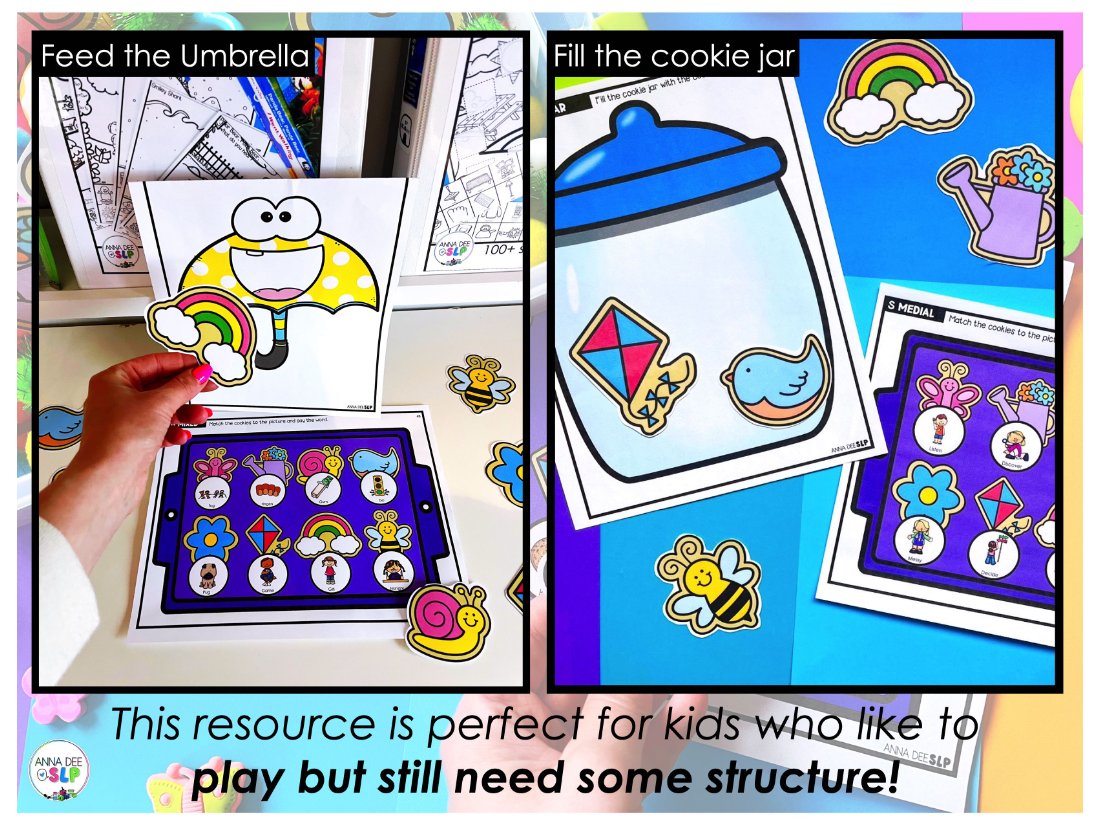 Spring say and play activity for speech therapy preview page 6