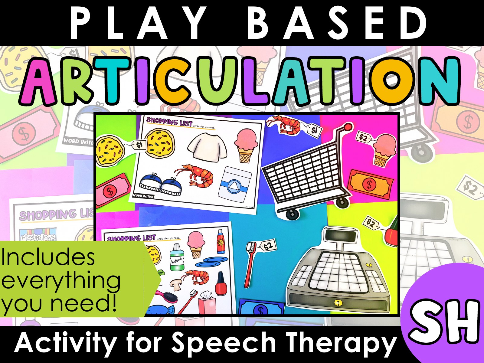 SH Articulation Activity for speech therapy preview page 1