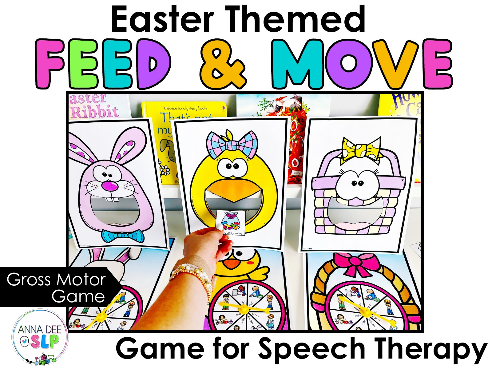 Easter Interactive Feeding Game for speech therapy preview page 1