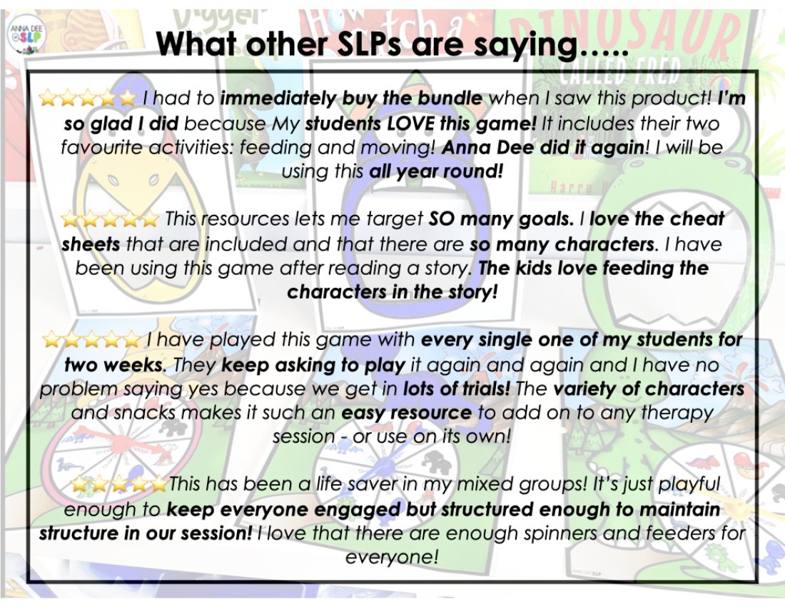 Dinosaur Interactive Feeding Game for speech therapy preview page 7
