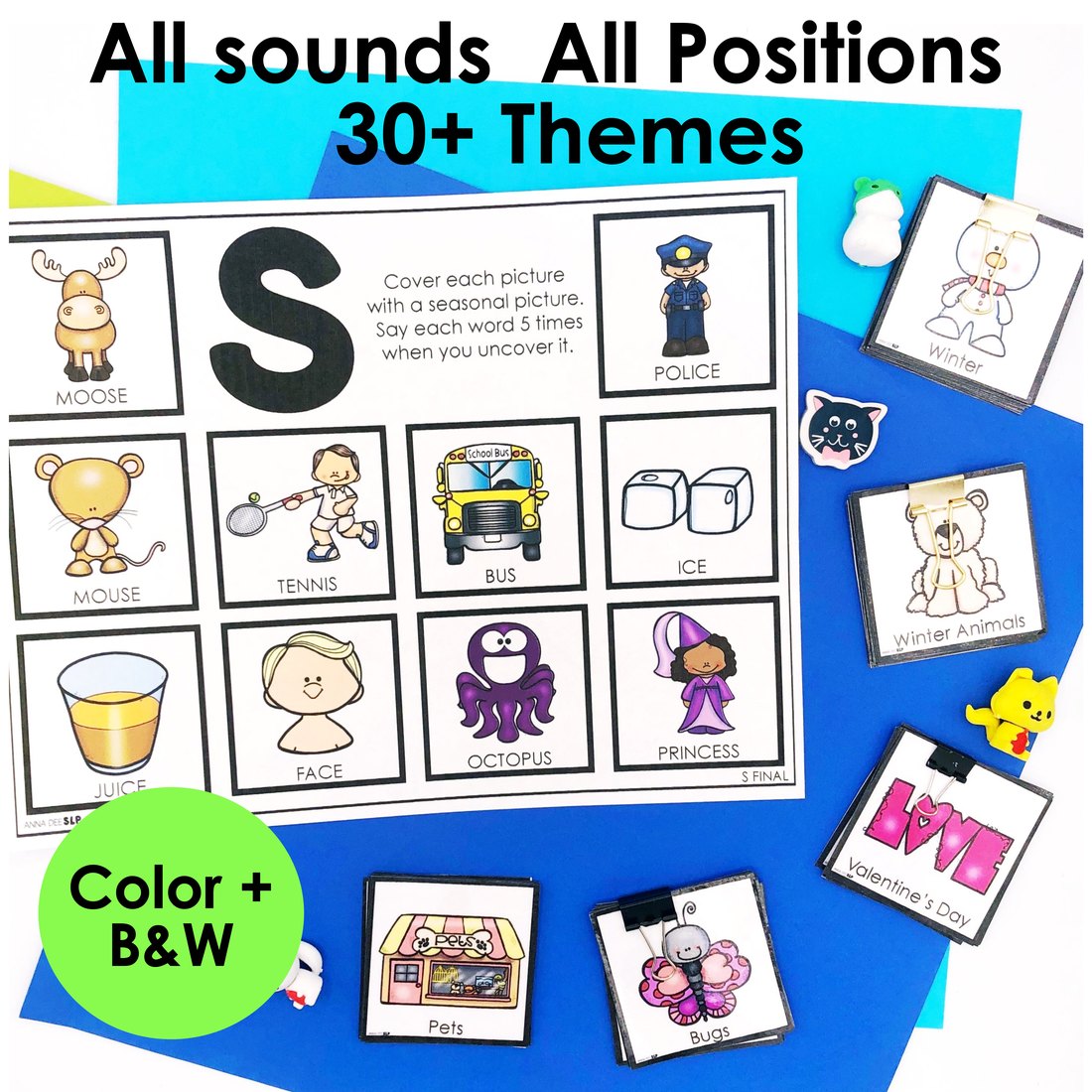 Year Round Articulation Activity for speech therapy – image 4