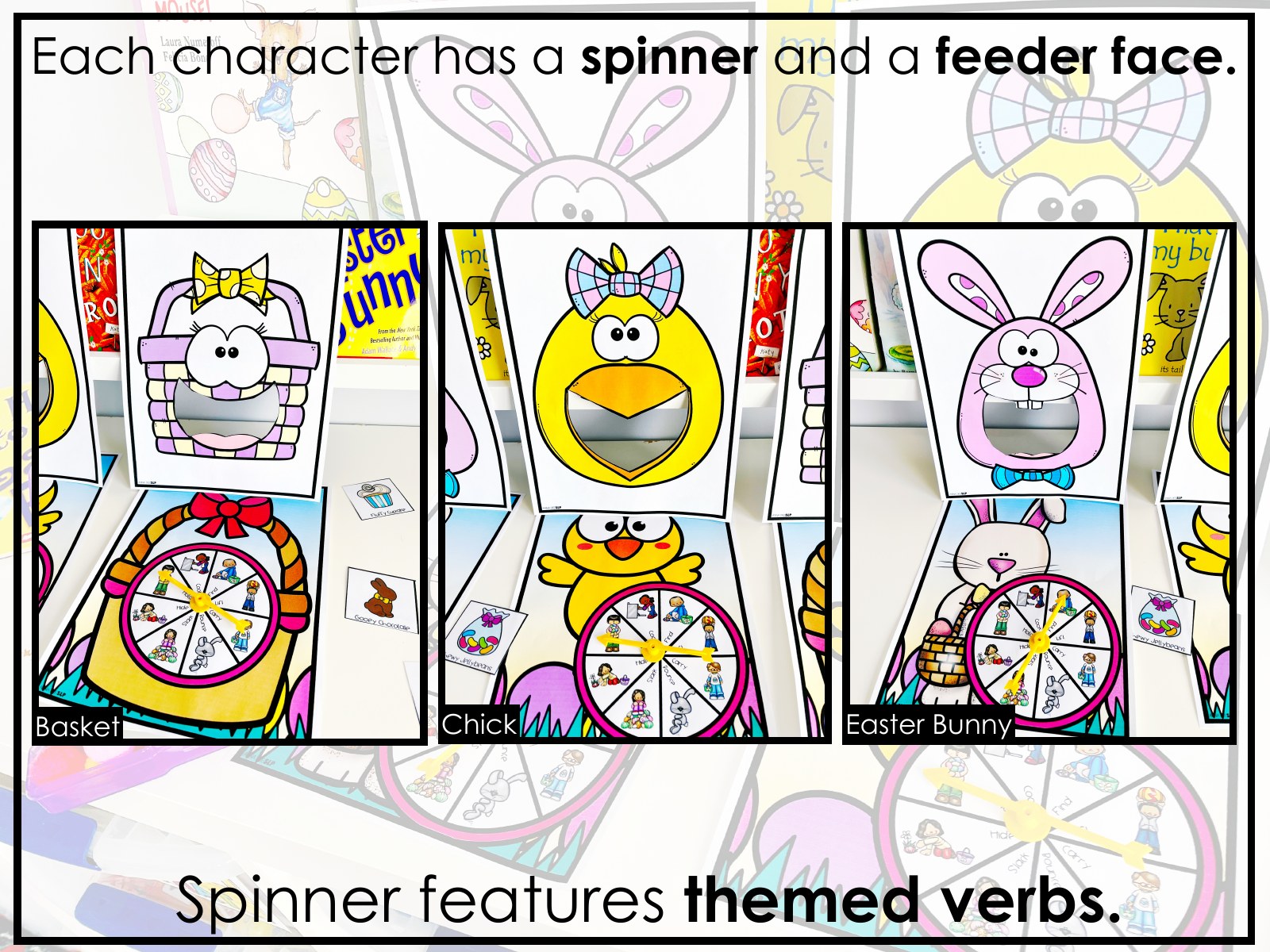 Easter Interactive Feeding Game for speech therapy preview page 5