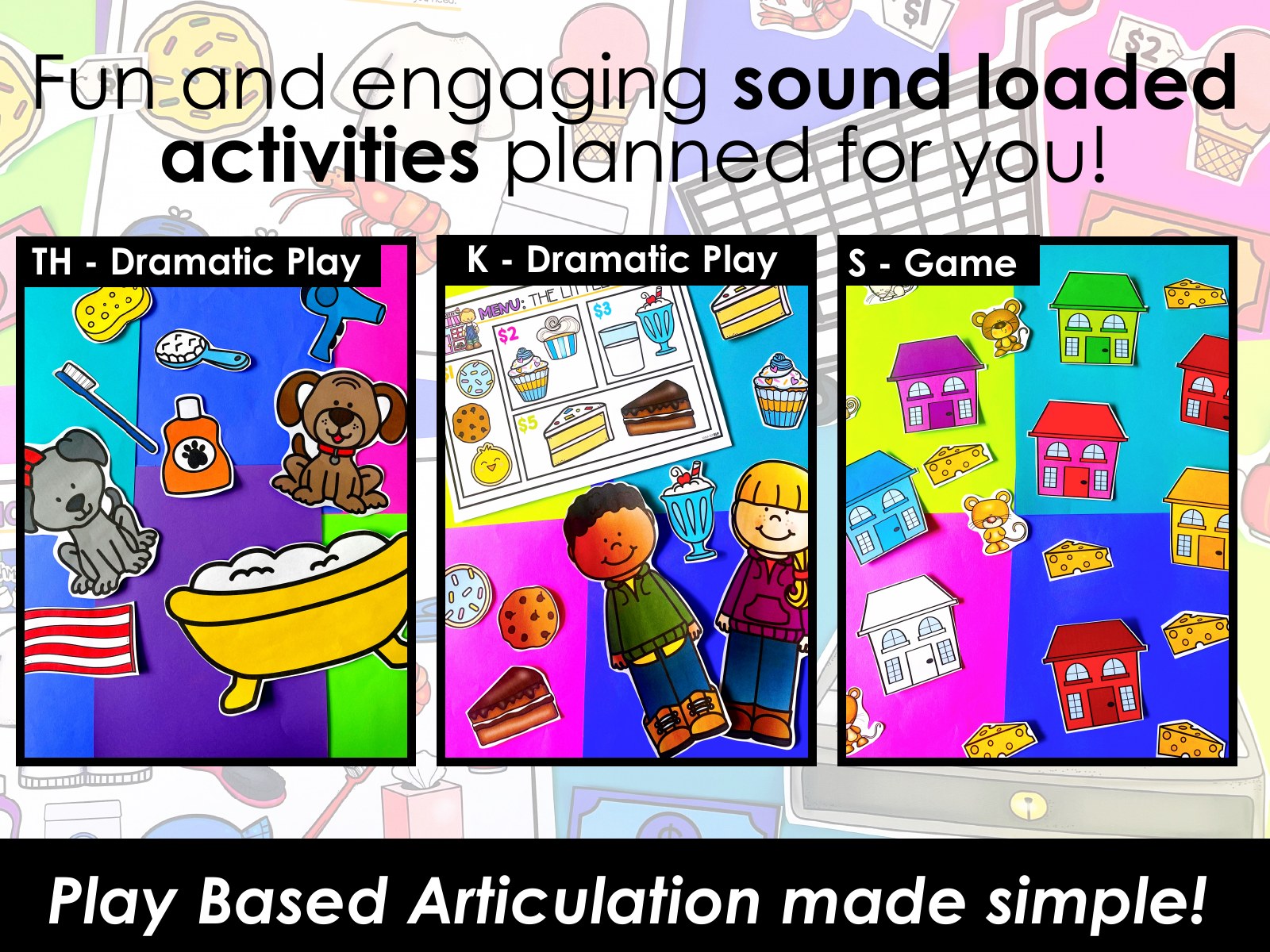 Play Based Articulation Activities Bundle for speech therapy preview page 6