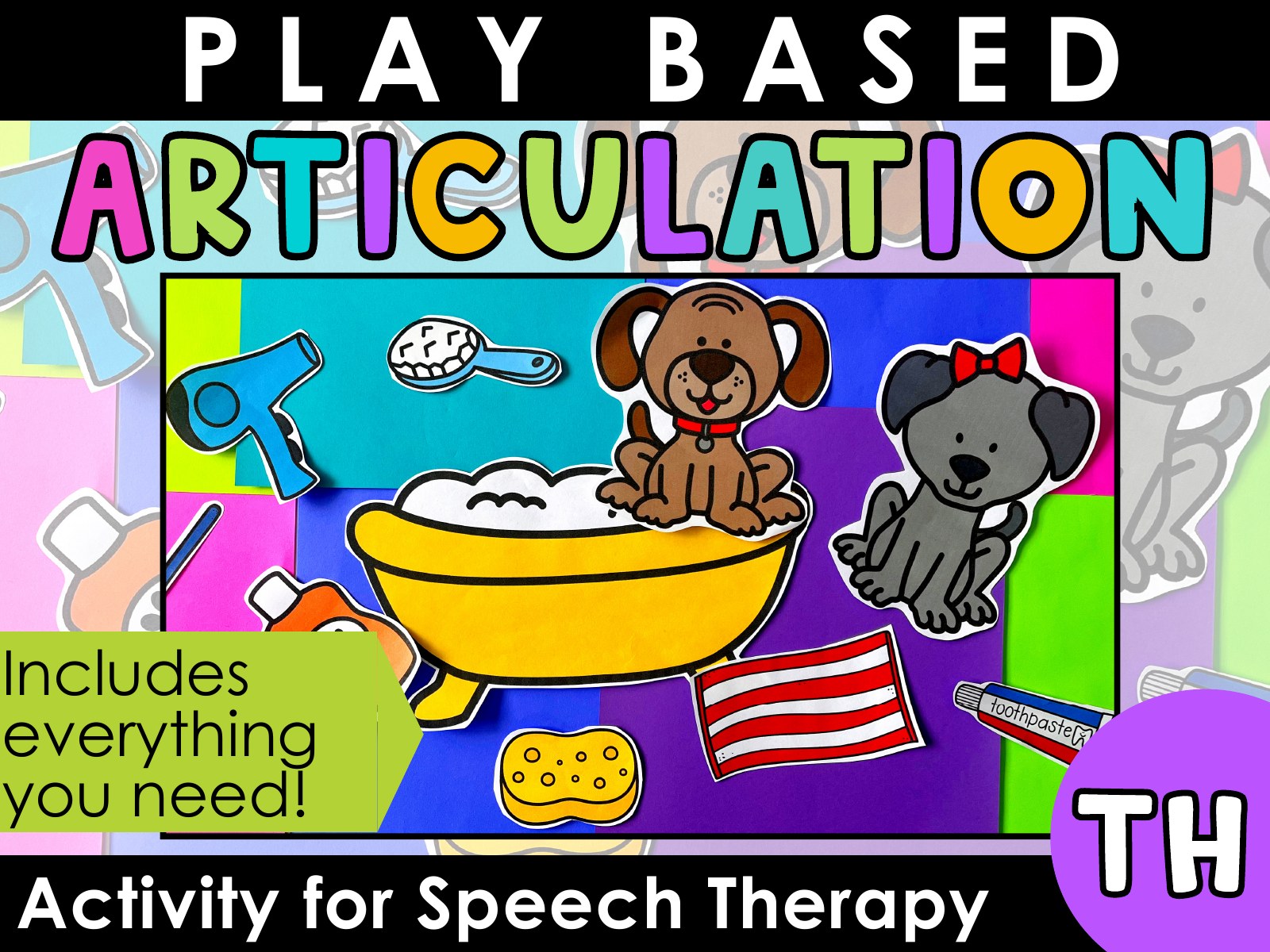 TH Articulation Activity for speech therapy preview page 1