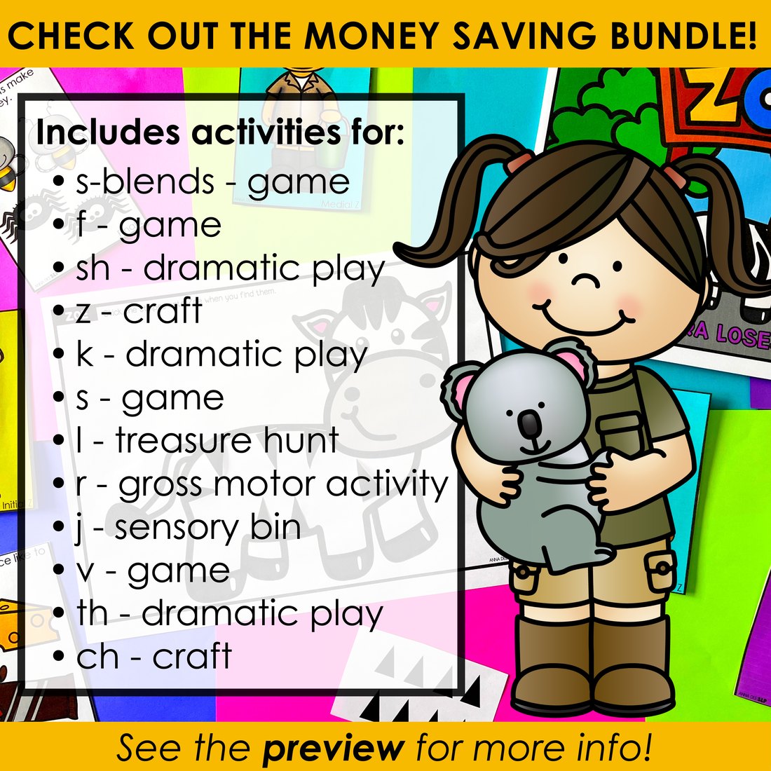 Z Articulation Story and Activity for speech therapy – image 4