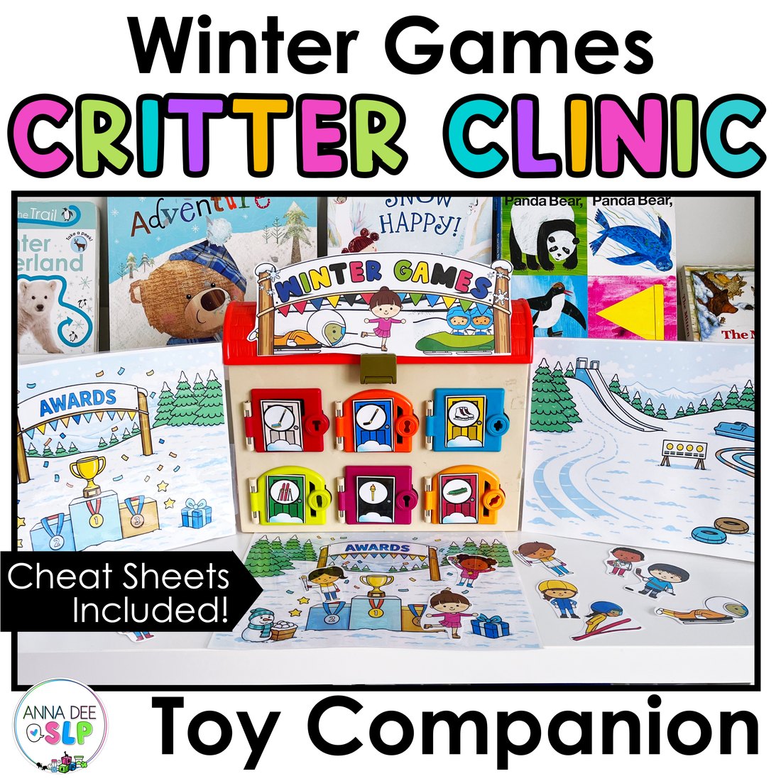 Winter Games Critter Clinic speech therapy toy companion