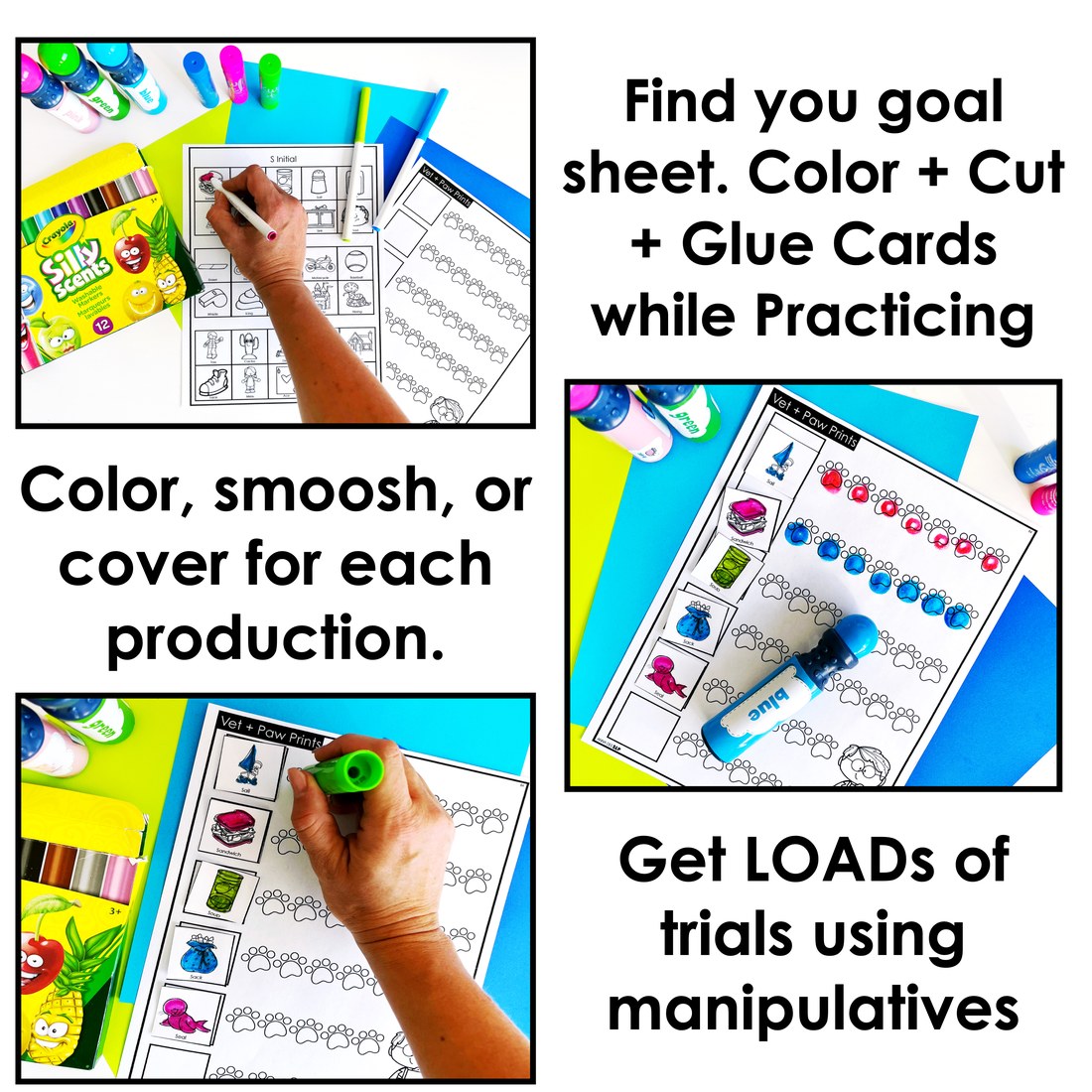High Trial Worksheets for speech therapy – image 3