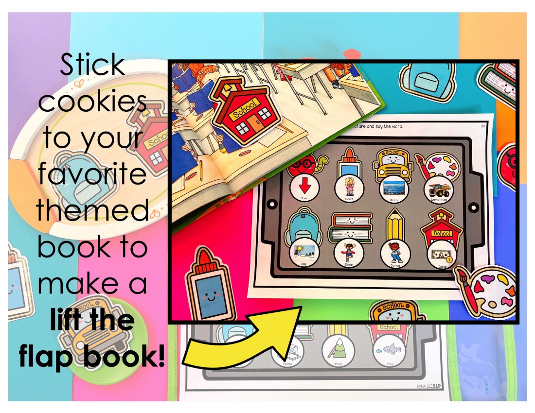 Back to School say and play activity for speech therapy preview page 5