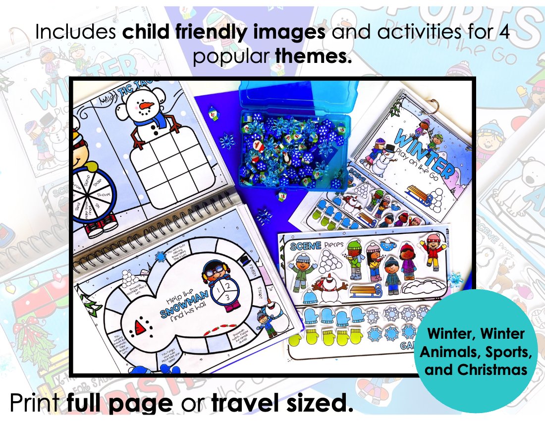 Winter and Christmas Interactive Scenes and Games for speech therapy preview page 2