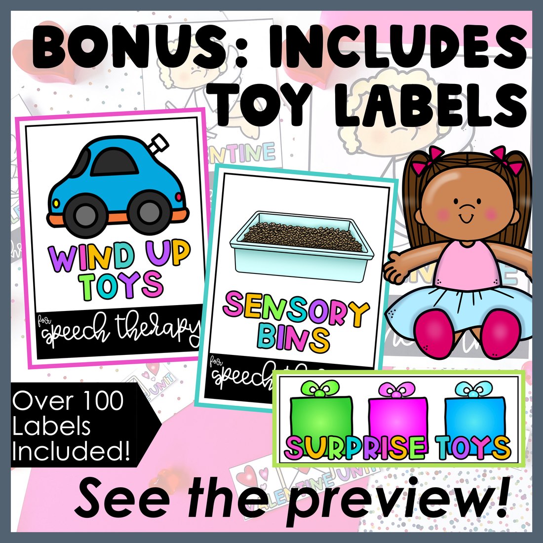 Office Organization Labels for speech therapy – image 4