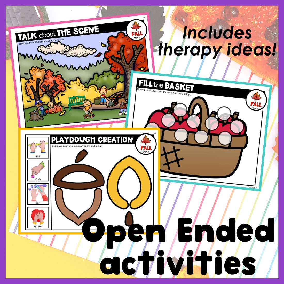 Fall Activities and Worksheets for speech therapy – image 3