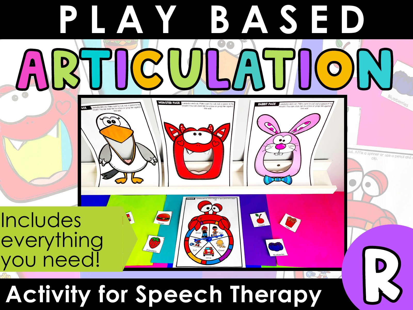 R Articulation Game for speech therapy preview page 1