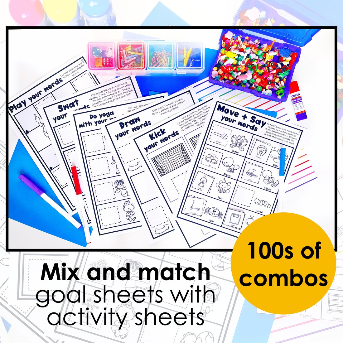 Fine Motor and Gross Motor Worksheets for speech therapy – image 3
