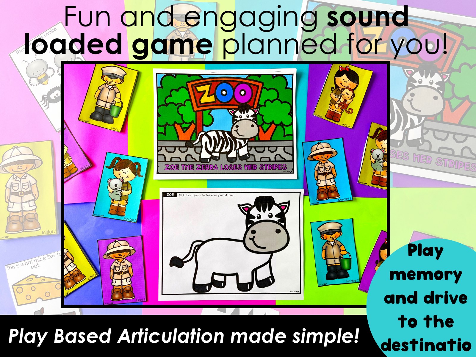 Z Articulation Story and Activity for speech therapy preview page 2