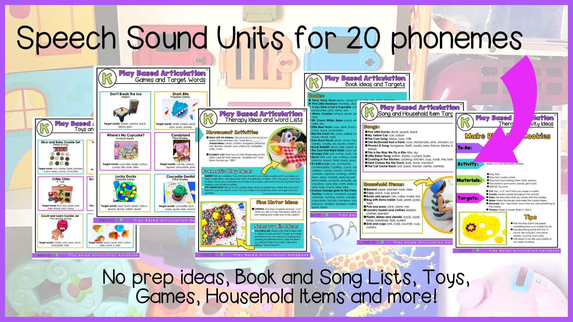 Play Based Articulation Handbook for speech therapy preview page 5
