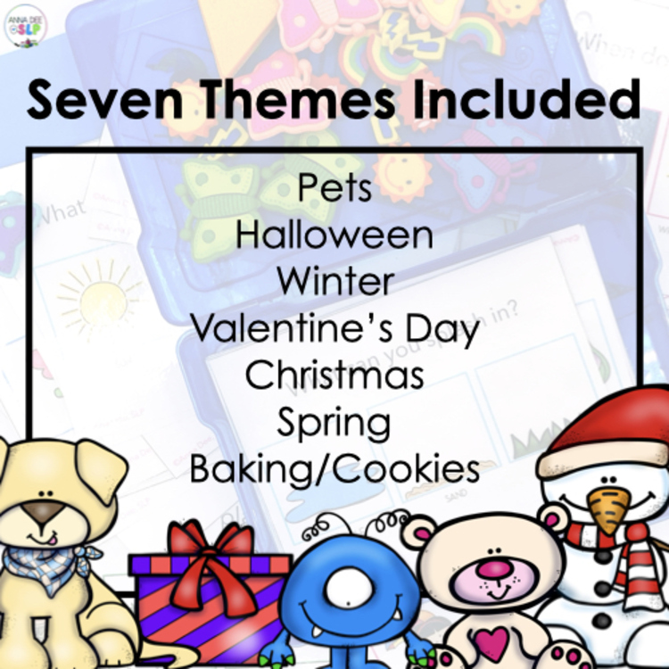 WH Questions and PlayDough Bundle for speech therapy – image 4
