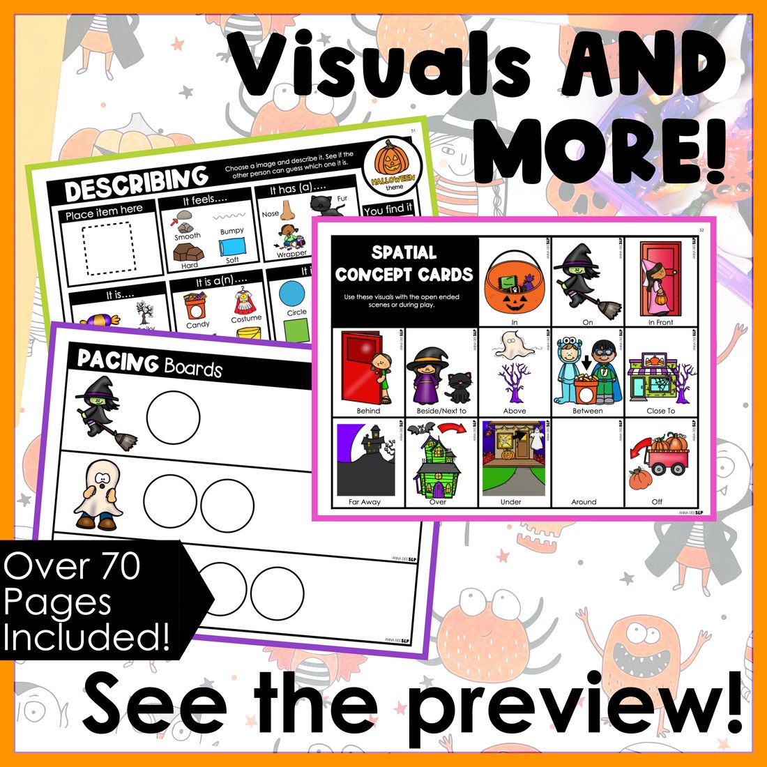 Halloween Activities and Worksheets for speech therapy – image 4