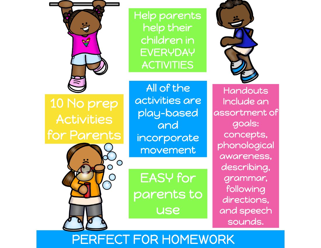 Summer Homework Handouts for speech therapy preview page 2