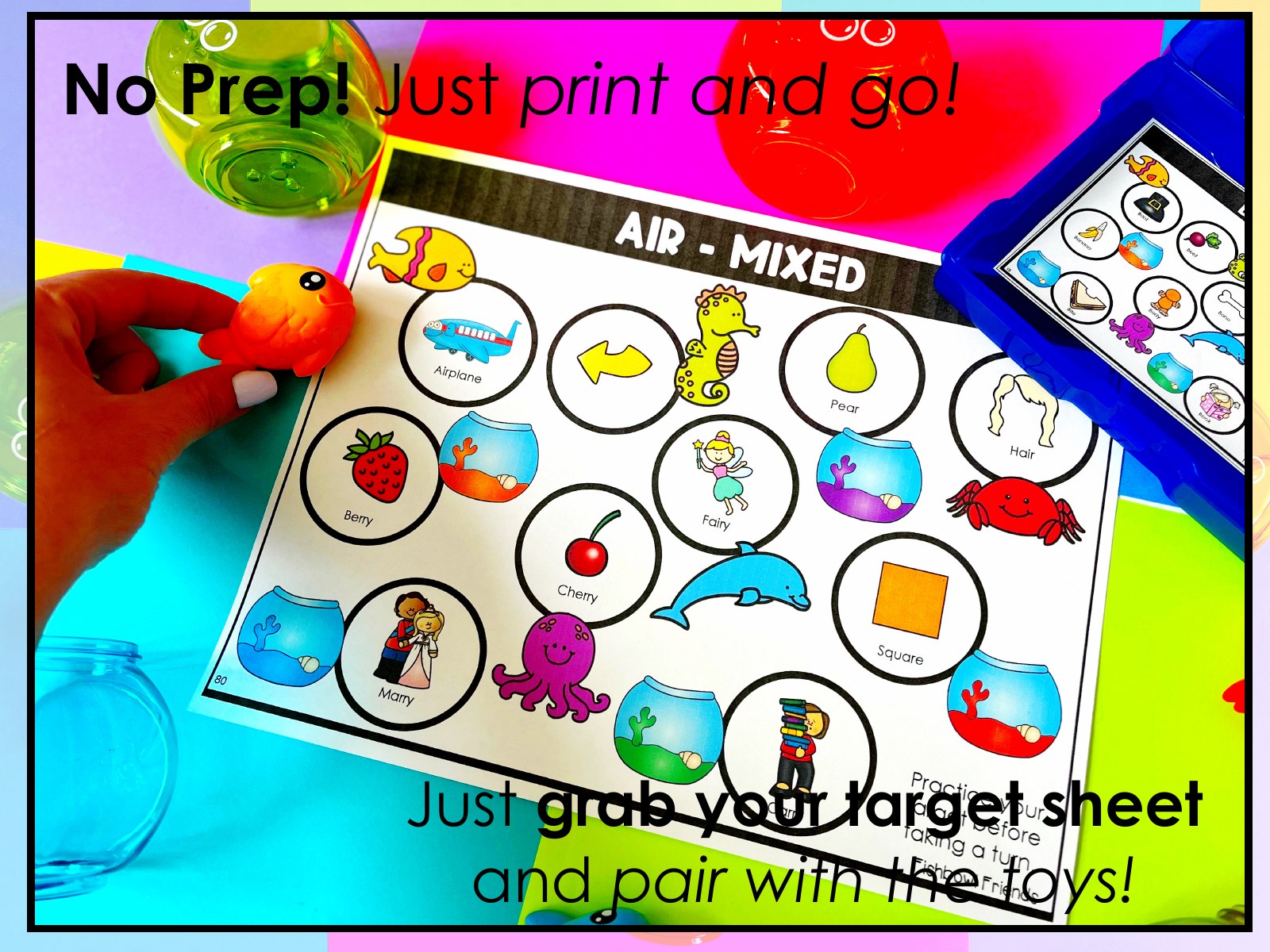 Fishbowl Friends Toy Companion for speech therapy preview page 2