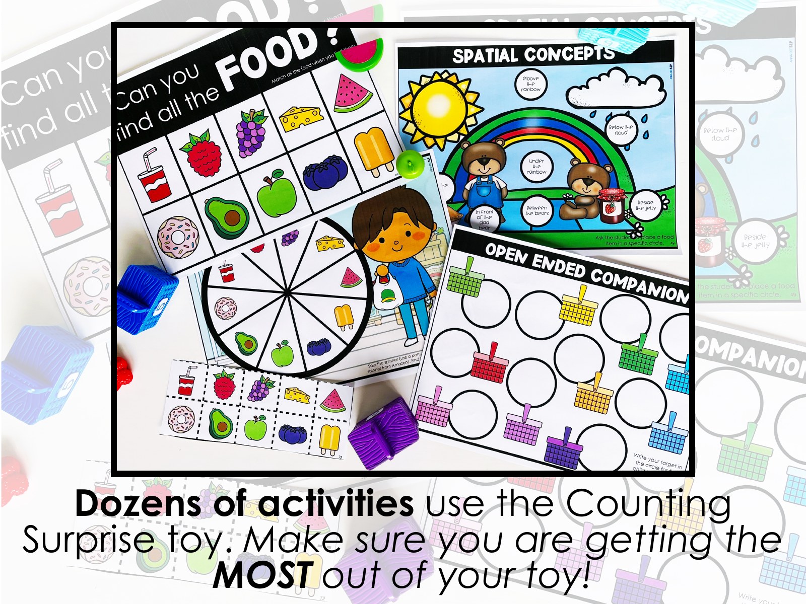 Spring and Summer Picnic Basket Toy Companion for speech therapy preview page 1