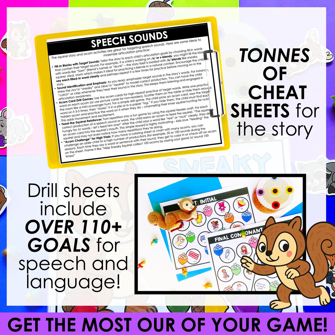 Sneaky Snacky Squirrel Story and Game Bundle for speech therapy – image 4