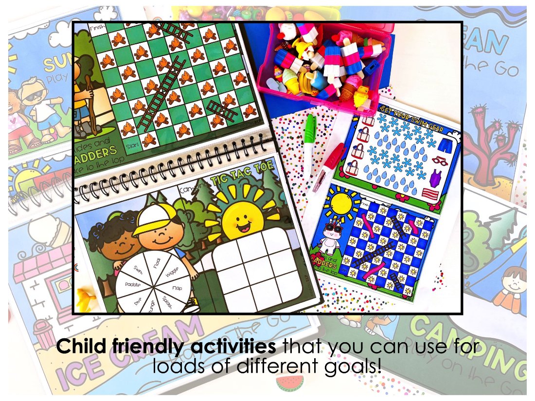 Summer Interactive Scenes and Games for speech therapy preview page 5