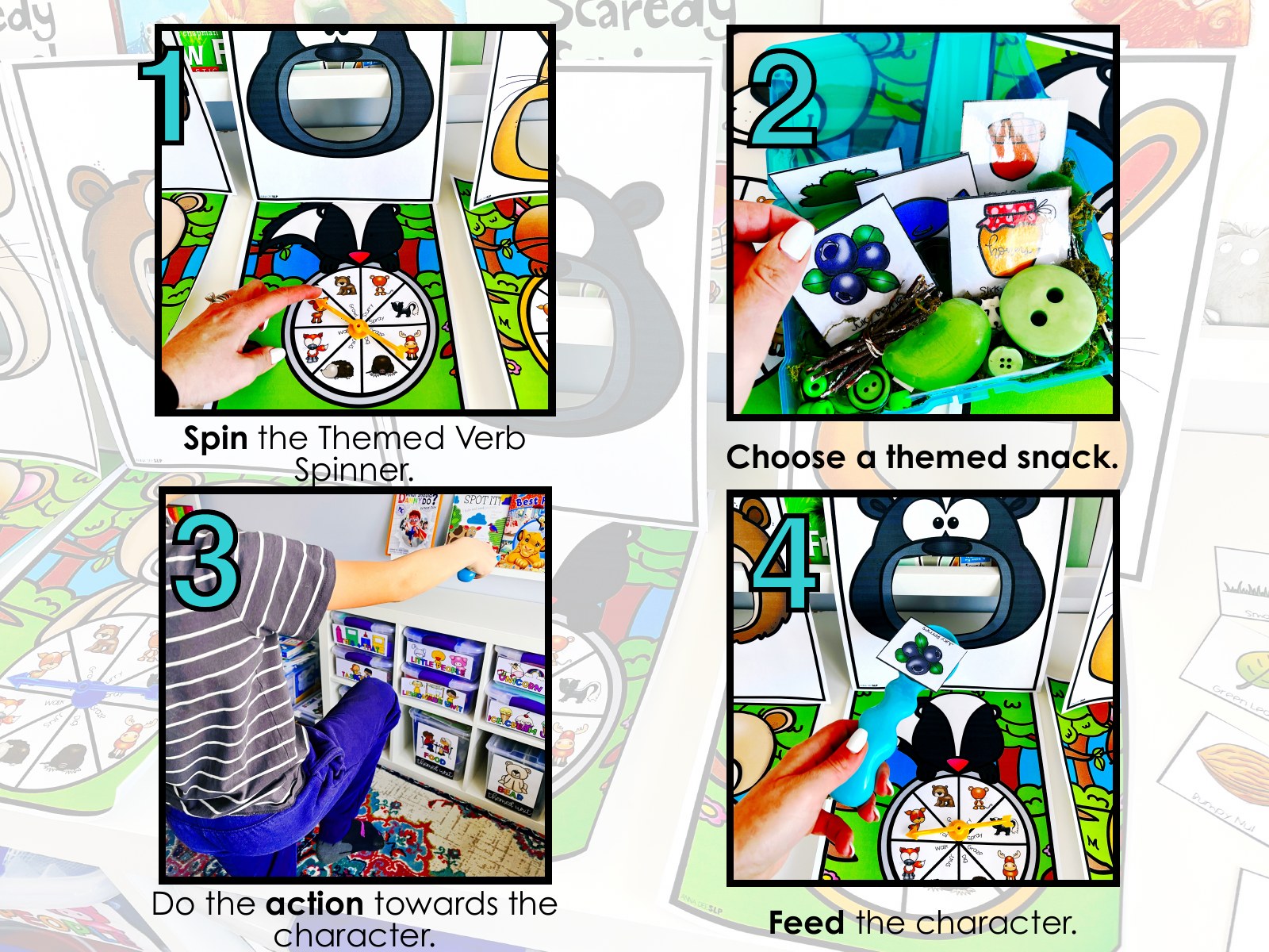 Forest Interactive Feeding Game for speech therapy preview page 2