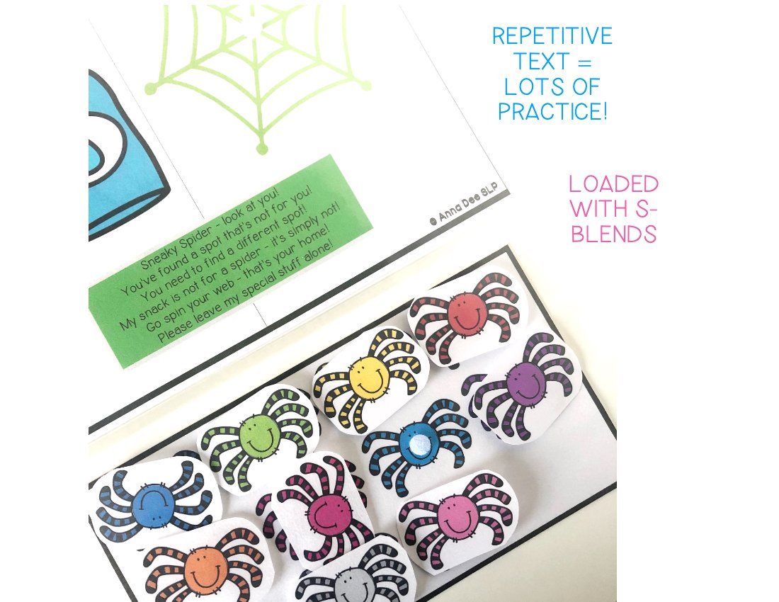S-Blends Repetitive and Interactive Story Book for speech therapy preview page 3