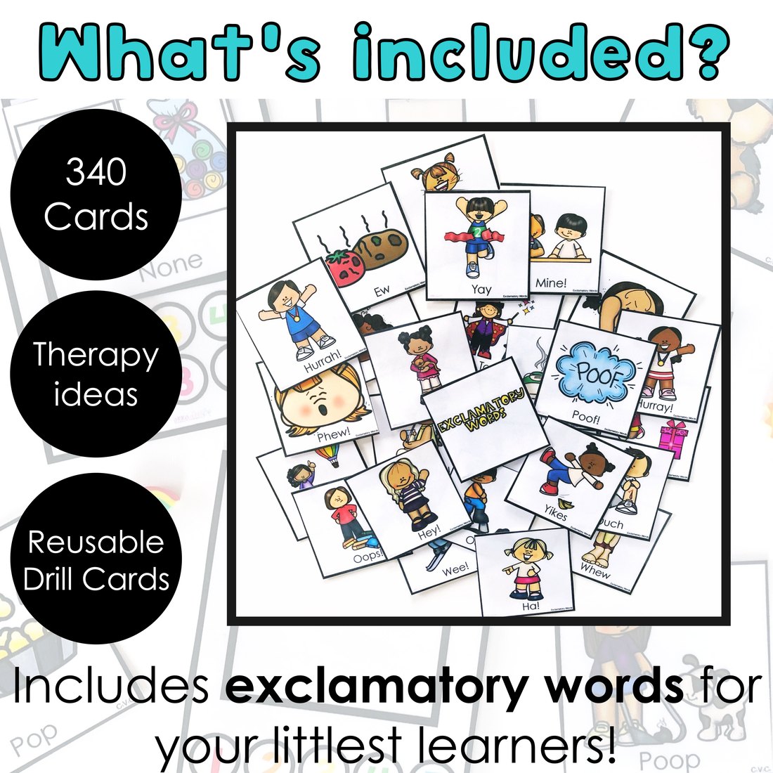 Apraxia Early Word Shapes Drill Cards for speech therapy – image 4
