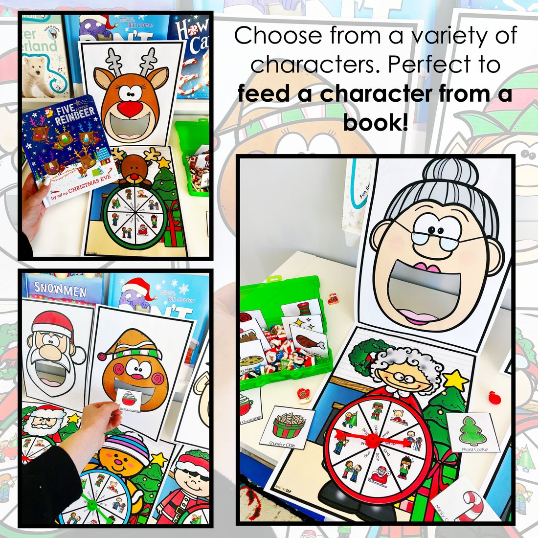 Christmas Interactive Feeding Game for speech therapy – image 3