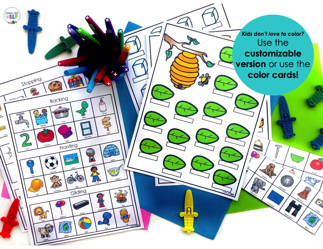 Speech therapy game and toy companions preview page 6