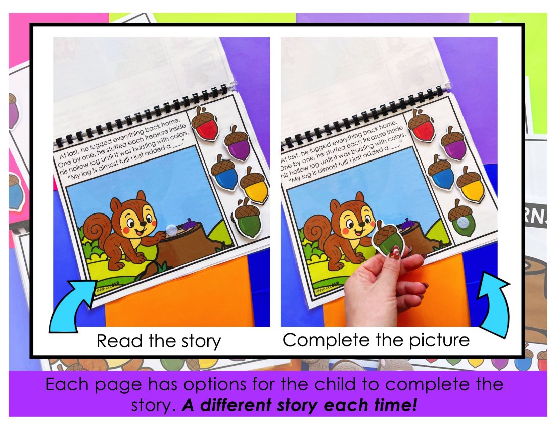 Sneaky Snacky Squirrel Interactive Story for speech therapy preview page 2