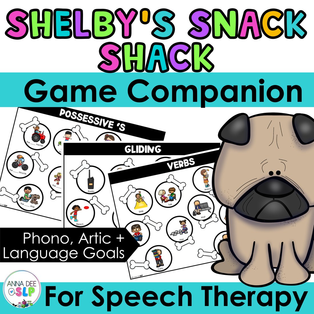 Shelby's Snack Shack game companion for speech therapy
