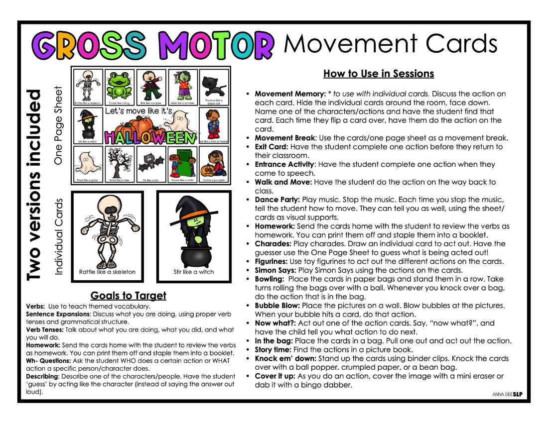 Pet movement cards for speech therapy preview page 6