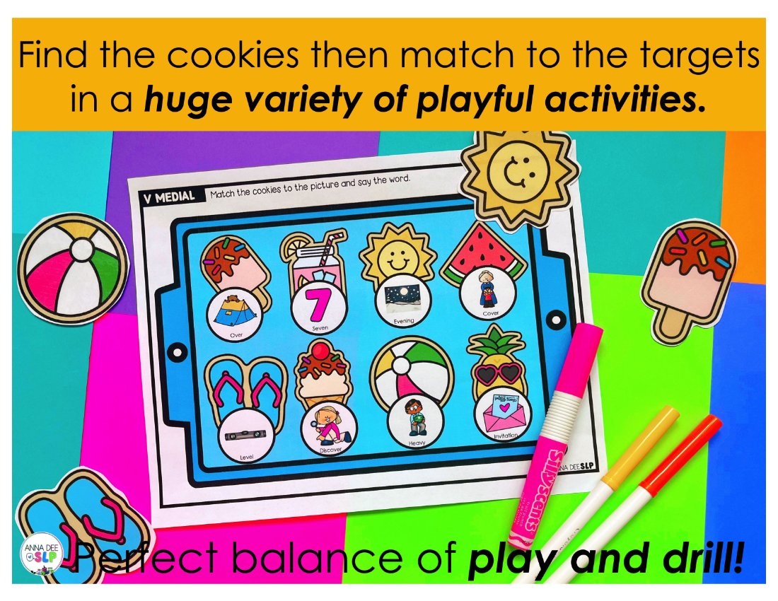 Summer say and play activity for speech therapy preview page 2