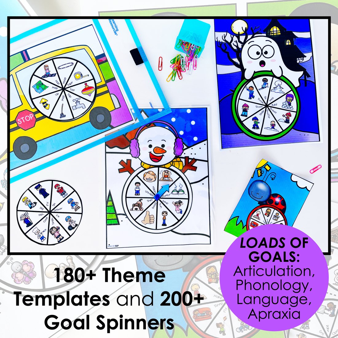 Spinner Crafts for speech therapy – image 4