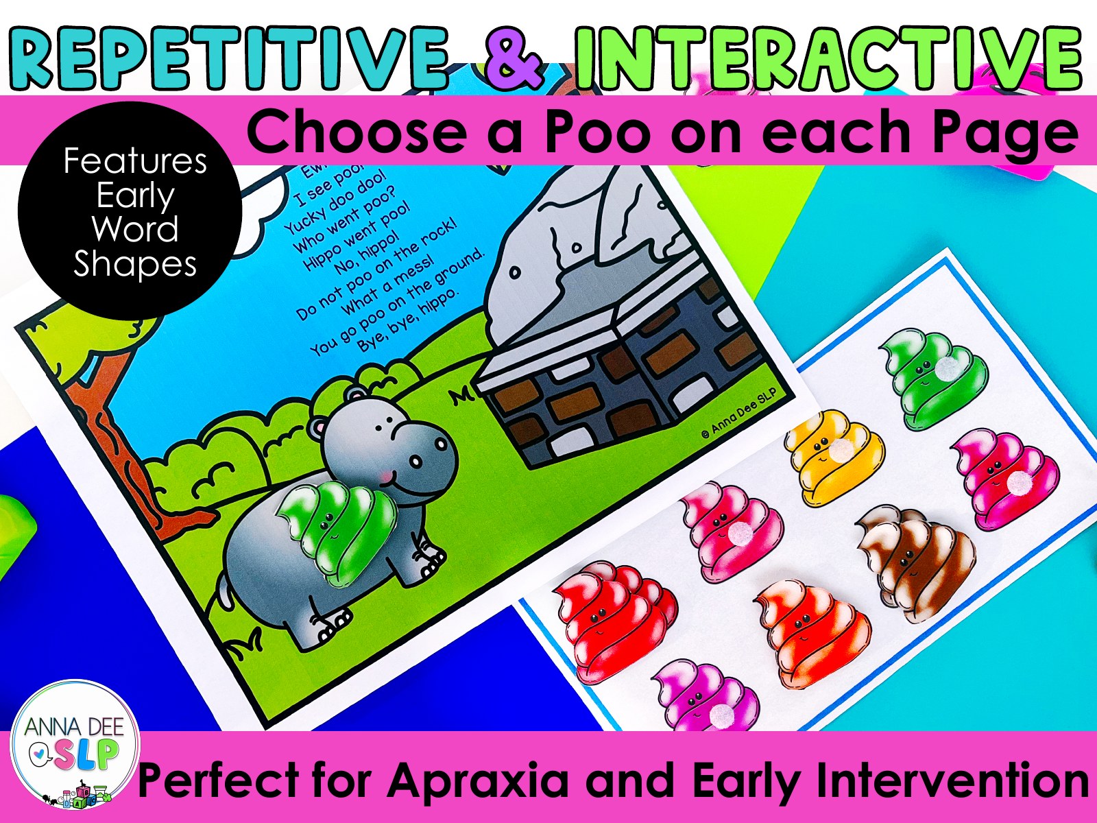 Apraxia Interactive Book for Preschool for speech therapy preview page 1